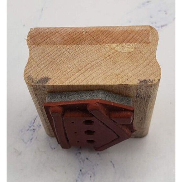 Stampin' Up! Bold Block House Wood Mounted Rubber Stamp - Picture 3 of 7